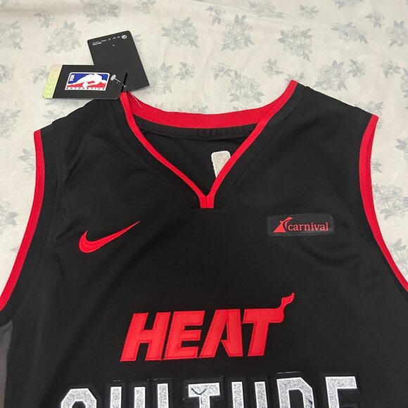 NBA Jimmy Butler Miami Heat Icon Edition Black Swingman Nike #22 Jersey - Picture 3 of 6